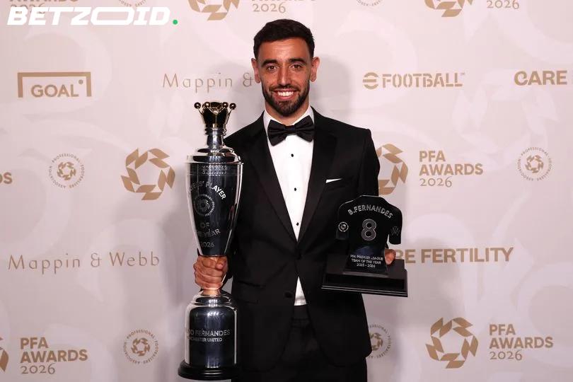 Bruno Fernandes Wins PFA Player of the Year to Complete Prestigious Double.