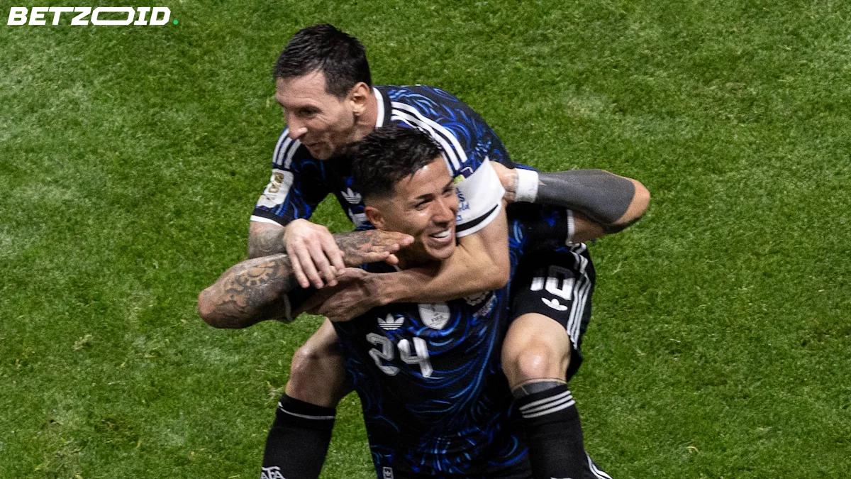 Enzo Fernandez Bids Farewell to Messi: 'How Lucky I Was, Leo'.