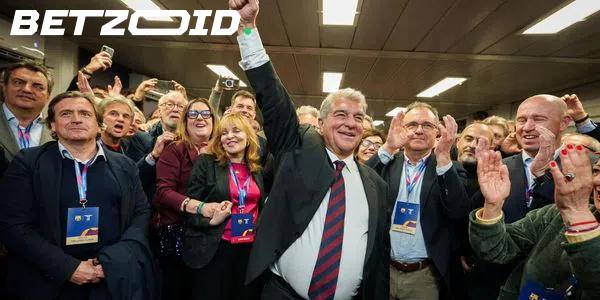 Laporta Secures Landslide Victory to Lead Barcelona for Five More Years.