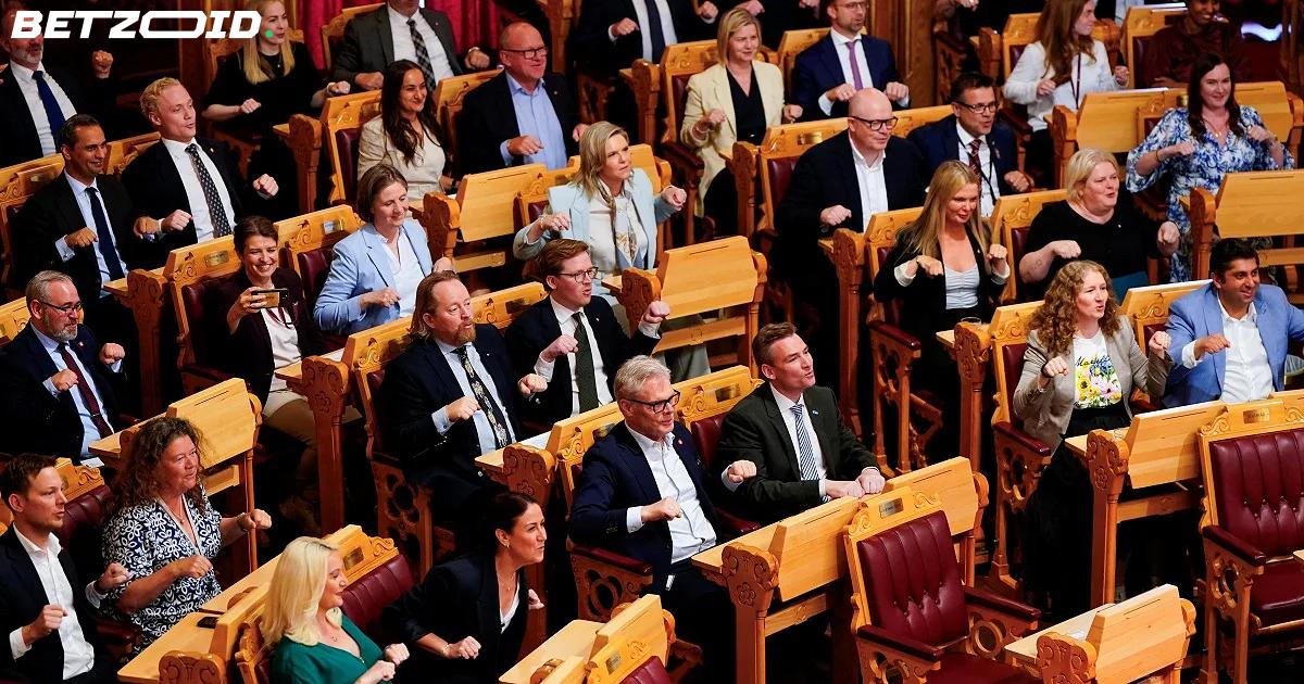 Norwegian Parliament Drops Everything to Viking Row for the National Team.