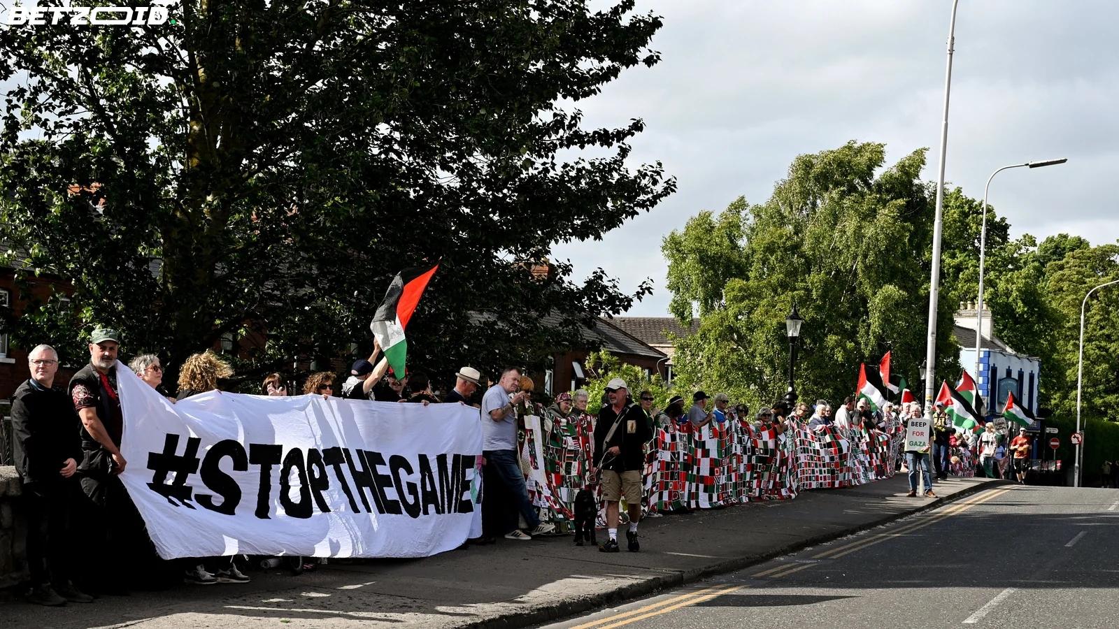 Stop The Game Tell Ireland Players: Follow Bazunu's Lead and Boycott Israel Fixture.