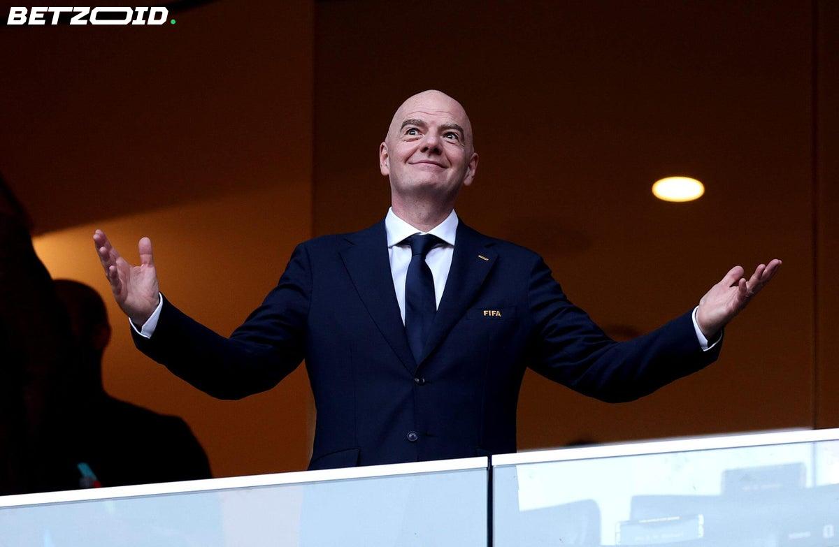The reason Gianni Infantino keeps appearing on your World Cup screen.