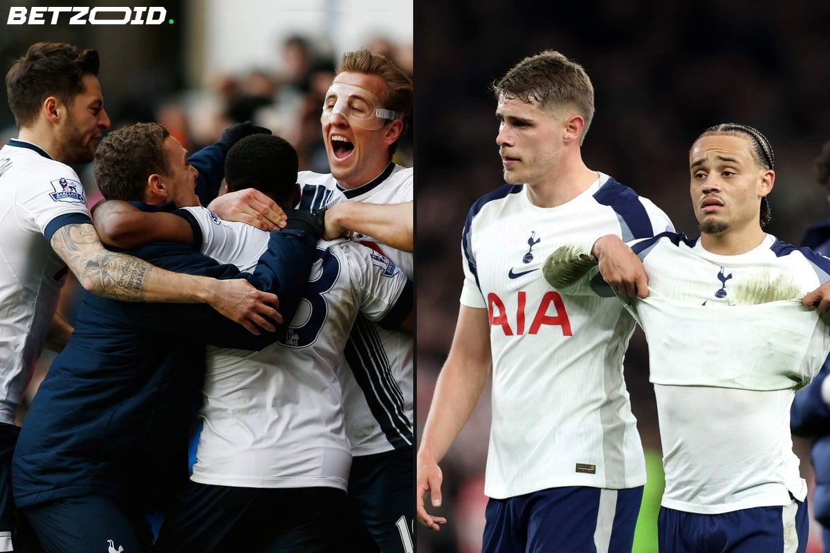 Tottenham's Shocking Decline: From Title Favourites to Relegation Fight in Just 10 Years.